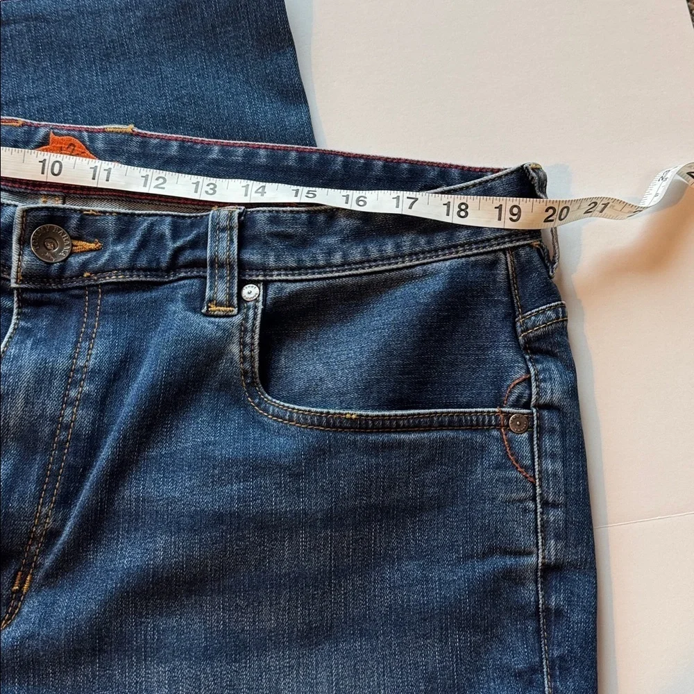 Tommy Bahama Men’s Authentic Premium Denim Deep Blue Straight Jeans